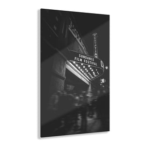 Park City Theater Black & White Acrylic Prints