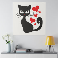 Load image into Gallery viewer, Love Cats | Square Matte Canvas