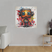 Load image into Gallery viewer, Painting Robot Wall Art | Square Matte Canvas