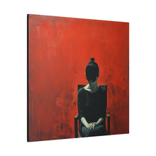 Load image into Gallery viewer, Red Painted Wall Art | Square Matte Canvas