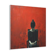 Load image into Gallery viewer, Red Painted Wall Art | Square Matte Canvas