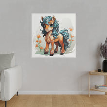 Load image into Gallery viewer, Happy Pony Wall Art | Square Matte Canvas