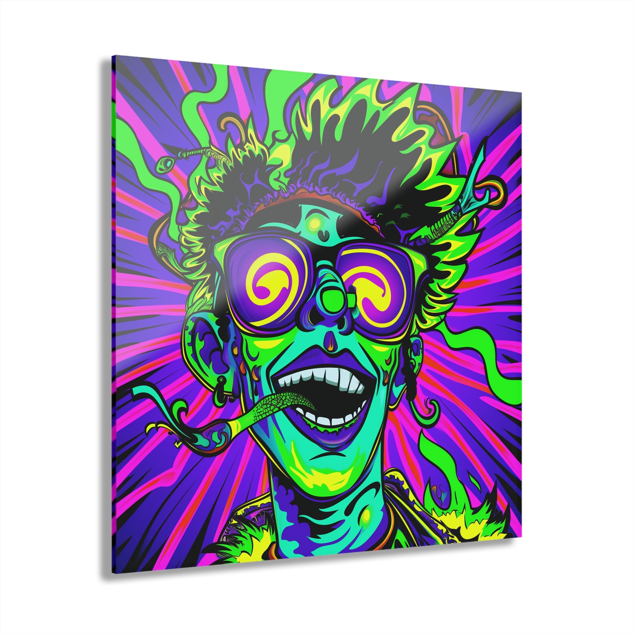 Psychedelic Stoner Portrait | Acrylic Prints – Stryker Wear