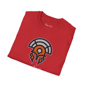 Warrior Helmet Orange | Unisex Softstyle T-Shirt