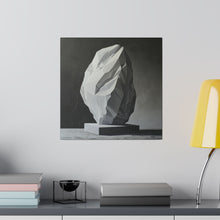 Load image into Gallery viewer, Stone Sculpture Modern Wall Art | Square Matte Canvas