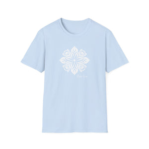 Tribal Flower White | Unisex Softstyle T-Shirt