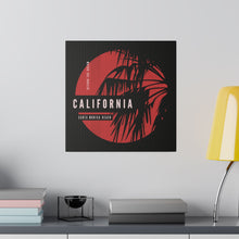 Load image into Gallery viewer, California Red Wall Art | Square Matte Canvas