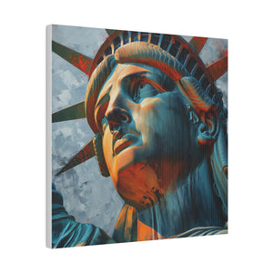 Lady Liberty 3 Wall Art | Square Matte Canvas