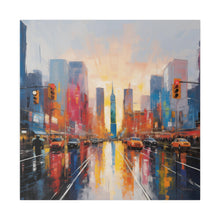 Load image into Gallery viewer, Painted City Wall Art | Square Matte Canvas