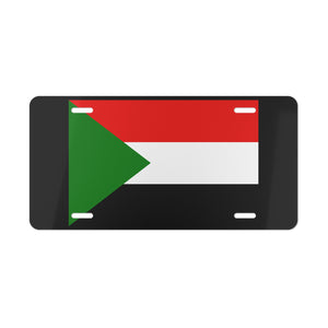 Sudan Flag Vanity Plate