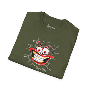 Cracked Smile Pop Art | Unisex Softstyle T-Shirt