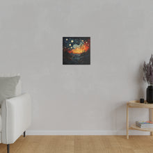 Load image into Gallery viewer, Swirling Night Wall Art | Square Matte Canvas