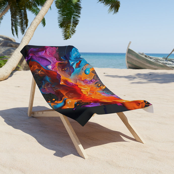 Colorful Splash Beach Towel