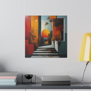 Abstract Home Wall Art | Square Matte Canvas