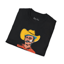 Load image into Gallery viewer, Retro Cowboy Sketch | Unisex Softstyle T-Shirt