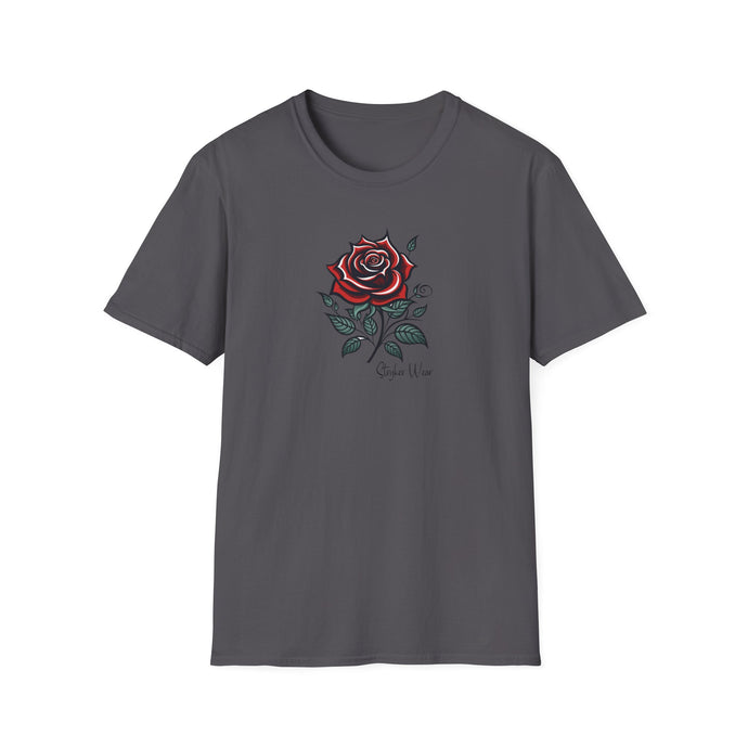 Vintage Tattoo Rose | Unisex Softstyle T-Shirt