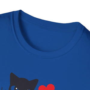 Kitty Hearts | Unisex Softstyle T-Shirt