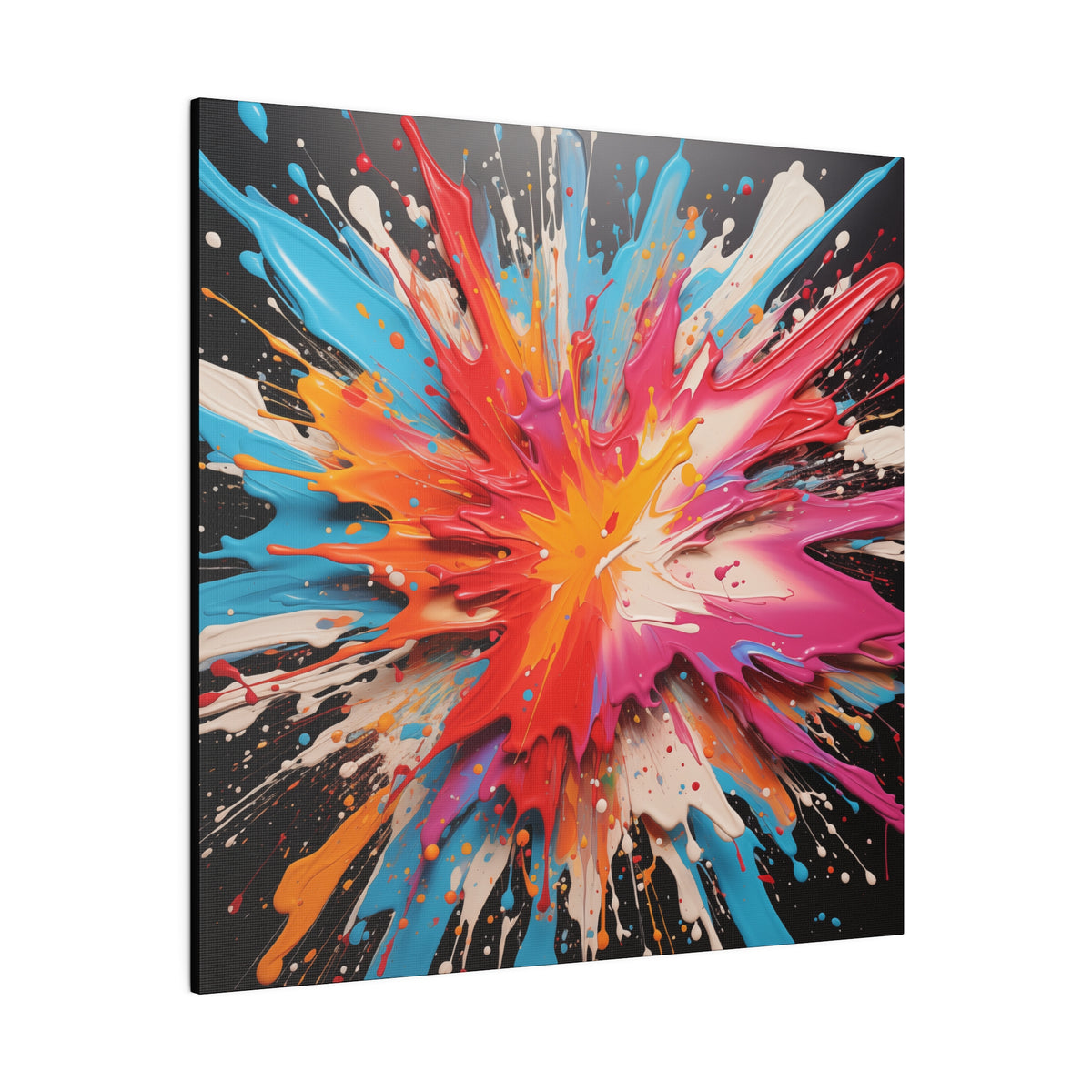 Splashed Paint Pop Wall Art | Square Matte Canvas – Stryker Wear