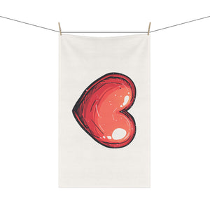 Red Heart Kitchen Towel