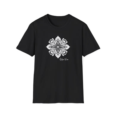 Tribal Flower White | Unisex Softstyle T-Shirt