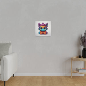 Colorful Kitty | Square Matte Canvas