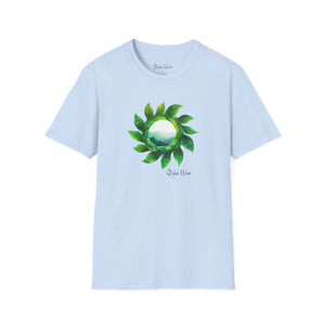 Leaves & Mountains Art | Unisex Softstyle T-Shirt