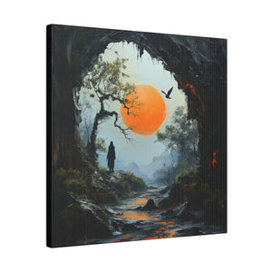 Fantasy Cave Wall Art | Square Matte Canvas