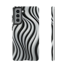 Load image into Gallery viewer, Funky Lines Black and White | iPhone, Samsung Galaxy, and Google Pixel Tough Cases