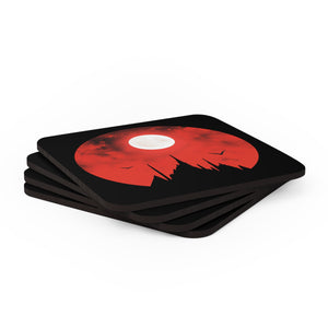 Red Sky Art Corkwood Coaster Set