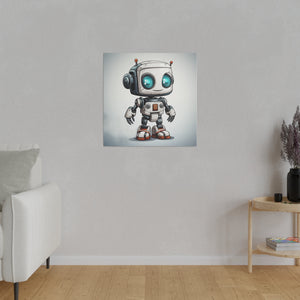 Happy Robot 2 Wall Art | Matte Canvas