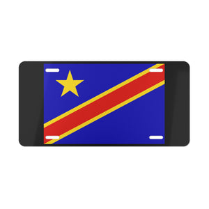 Democratic Republic of the Congo Flag Vanity Plate