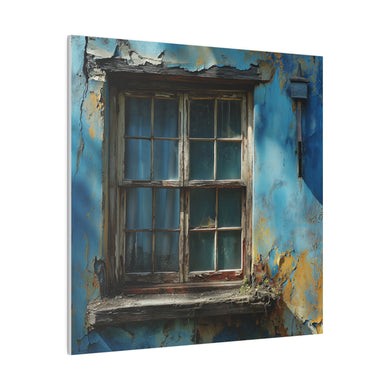 Faded Window Wall Art | Square Matte Canvas
