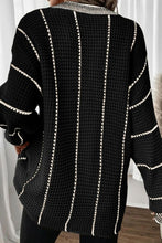 Load image into Gallery viewer, Striped V-Neck Long Sleeve Sweater