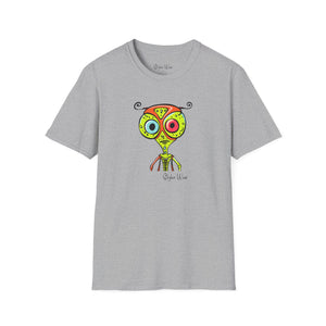 Funky Abstract Alien Sketch | Unisex Softstyle T-Shirt