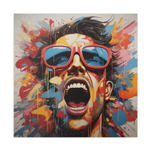 Load image into Gallery viewer, Man Yelling  Pop Wall Art | Square Matte Canvas