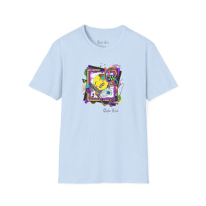 Abstract Retro 90s Mashup Pop Art | Unisex Softstyle T-Shirt