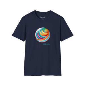 Colorful Sphere Ribbons | Unisex Softstyle T-Shirt