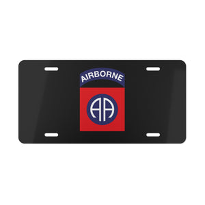 82nd Airborne Division Vanity Plate