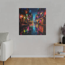 Load image into Gallery viewer, Colorful City Street | Wall Art | Matte Canvas