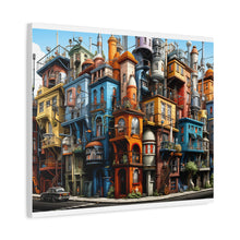 Load image into Gallery viewer, Painted City Block | Horizontal Matte Canvas