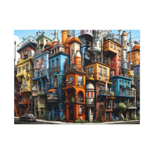 Load image into Gallery viewer, Painted City Block | Horizontal Matte Canvas