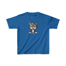 Load image into Gallery viewer, Happy Cartoon Kitty | Kids Heavy Cotton™ Tee