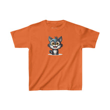 Load image into Gallery viewer, Happy Cartoon Kitty | Kids Heavy Cotton™ Tee