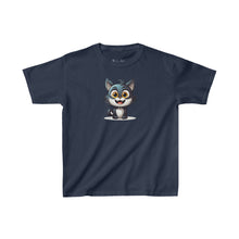 Load image into Gallery viewer, Happy Cartoon Kitty | Kids Heavy Cotton™ Tee