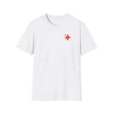 Load image into Gallery viewer, Sparkle Chest Logo T-Shirt — Minimal Red Star Graphic Tee