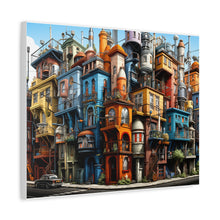 Load image into Gallery viewer, Painted City Block | Horizontal Matte Canvas