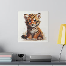 Load image into Gallery viewer, Tiger Cub Wall Art | Square Matte Canvas