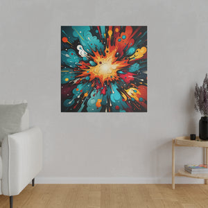 Cosmic Blast Wall Art | Square Matte Canvas