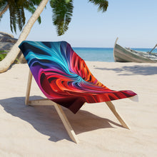 Load image into Gallery viewer, Colorful Swirl Beach Towel
