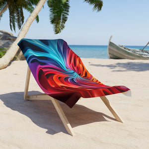 Colorful Swirl Beach Towel